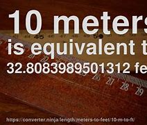 Image result for How Big Is 10 Meters in Feet