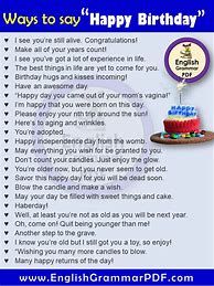 Image result for 10 Ways to Say Happy Birthday