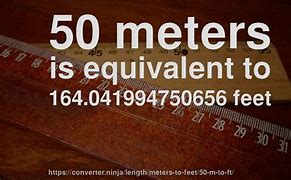 Image result for What Is 50 Meters