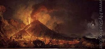Image result for Eruption of Vesuvius Louvre