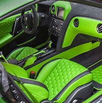 Image result for Red Interior Lime Car