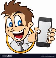 Image result for Cartoon Person On Phone