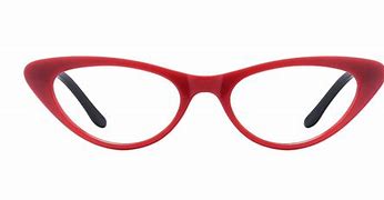 Image result for Cat Eye Glasses Red Lipstick