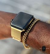 Image result for Black Gold Watch with Milanese Band Apple