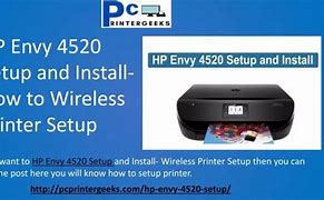 Image result for Setup HP ENVY 4520 Wireless Printer