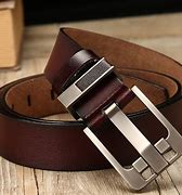 Image result for Men's Black Leather Belt