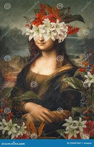 Image result for Mona Lisa Abstract Painting