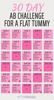Image result for 30-Day AB Challenge for a Flat Tummy