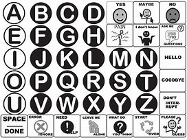 Image result for Alphabet Letter Communication Board