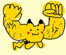 Image result for Buff Pikachu