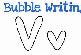 Image result for How to Draw a Bubble Letter 5