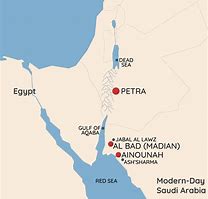 Image result for Map of Biblical Midian