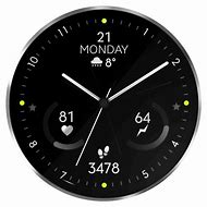 Image result for Black Analog Watch Face