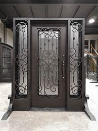 Image result for Wrought Iron Door Designs