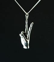 Image result for Ice Spice Hand Sign Necklace