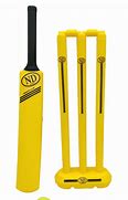 Image result for Cricket Bat and Ball and Stumps