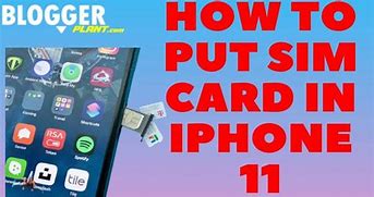 Image result for How to Put Sim Card Correctly On IP11