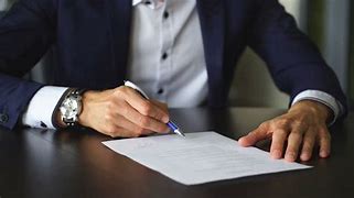 Image result for Guy Signing Contract