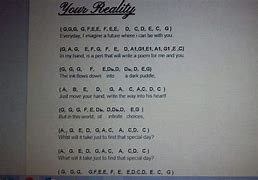 Image result for Your Reality Piano Sheet Music