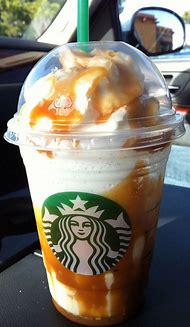 Image result for Starbucks Vanilla Bean Frappuccino Caramel