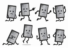 Image result for Broken Cell Phone Cartoon
