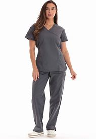 Image result for Scrubs Grey Top with Red Pants