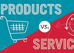 Image result for Product Vs. Service