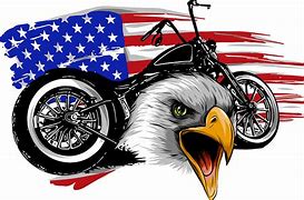 Image result for Bald Eagle with American Flag Motorcycle Clip Art
