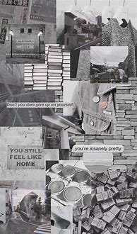 Image result for Aesthetic Collage Wallpaper Grey 90s