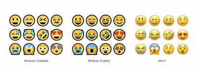 Image result for Microsoft vs Apple Emoji