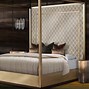 Image result for 4 Post Bed with 75 Inch TV Mount