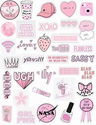 Image result for Aesthetic Pink Phone Case Stickers