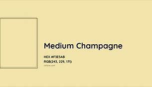 Image result for Medium Champagne Color