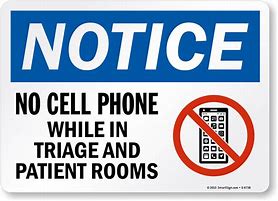 Image result for Medical No Cell Phone Sign