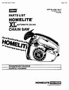 Image result for Homelite Chainsaw Repair