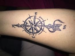 Image result for Compass Rose Arrow Tattoo