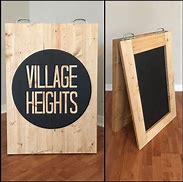 Image result for Wood Sandwich Board Signs