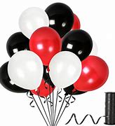 Image result for Red White and Black Balloons