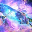 Image result for Rainbow Galaxy Wolf Background