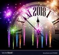 Image result for 2018 New Year Background with Clock