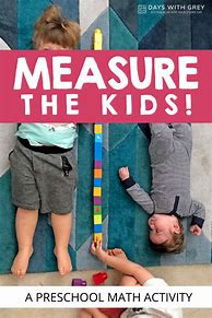 Image result for Measuring Activities for Preschoolers