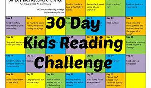 Image result for 30-Day Reading Challenge 1st Grade