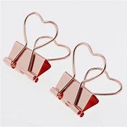 Image result for Rose Gold Square Paper Clips