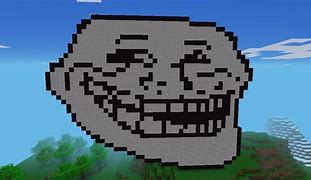 Image result for Troll Face Minecraft Rainbow