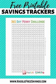 Image result for 365 Penny Saving Challenge Chart