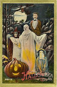 Image result for Creepy Vintage Halloween Art
