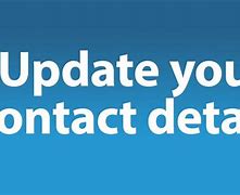 Image result for Update Your Contact Information
