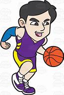 Image result for Cartoon Basketball Player Dribbling