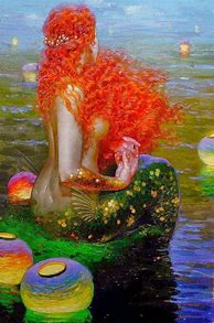 Image result for Mermaid Art Painting