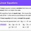 Image result for Linear Equations Problems Algebra 1